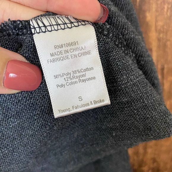 YFP| Dip Dye Ombre Asymmetrical Top Long Sleeve - Picture 5 of 7